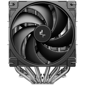  Кулер DEEPCOOL AG620 G2 LGA1954/1851/1700/AM5/AM4 (TDP 270W, PWM, Dual Black Fan 120mm, 6 тепл. трубок, черный) Ret 