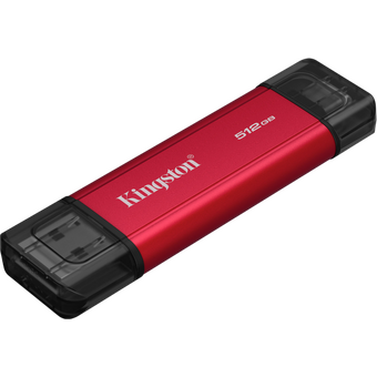  Внешний SSD Kingston SPSD (SPSD/512GB), 512Гб, 1050MB/s USB 3.2 gen.2 / Dual USB-A/C, OTG 