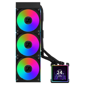  СВО Lian Li HydroShift II LCD-S 360CL (GHS2LCDS36CB Black) (G89.GHS2LCDS36CB.R0) / 3.4" IPS LCD / 3x120mm ARGB PWM Fans 