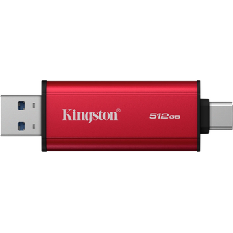  Внешний SSD Kingston SPSD (SPSD/512GB), 512Гб, 1050MB/s USB 3.2 gen.2 / Dual USB-A/C, OTG 