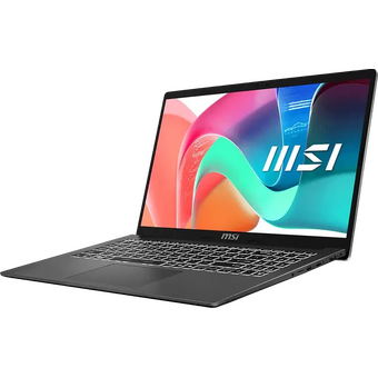  Ноутбук MSI Modern 15 F1MG (9S7-15S111-1072-Dos) Core 5 120U 15.6" FHD (1920*1080) IPS, DDR4 16GB (8GB*2) 512GB SSD, Intel Graphics, backlight, 46.8Wh 