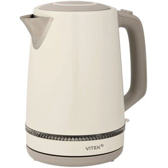  Электрочайник Vitek VT-WK1066 бежевый/коричневый 