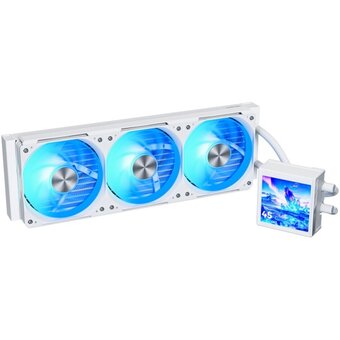  СВО XASTRA Octant LC360 ARGB WH Intel LGA LGA1851/1700/1200/115X/AM5/AM4 ( 4" LCD IPS screen, 3x120 ARGB FDB fan, TDP 315W, white 