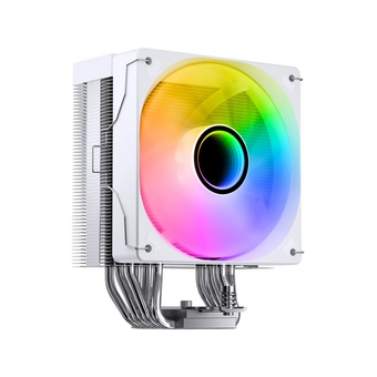  Кулер JONSBO CR-1000 V3 Pro ARGB white (230W, 4-pin PWM, 157mm, Al/Cu, 6x6mm, 1x120mm, 70.8CFM, 33.2dBA, 1800RPM, S 1851) 