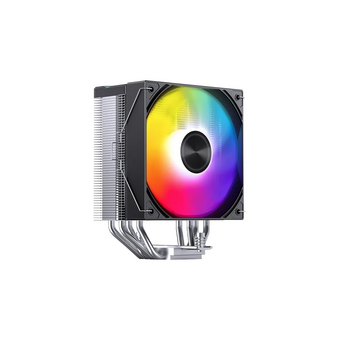  Кулер JONSBO CA40 ARGB Black (225W, 4-pin PWM, 157mm, Al/Cu, 4x6mm, 1x120mm, 69.61CFM, 32.6dBA, 1800RPM, S 1851/1700/1200) 