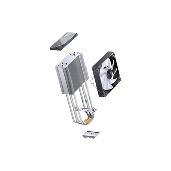  Кулер JONSBO CA40 ARGB Black (225W, 4-pin PWM, 157mm, Al/Cu, 4x6mm, 1x120mm, 69.61CFM, 32.6dBA, 1800RPM, S 1851/1700/1200) 