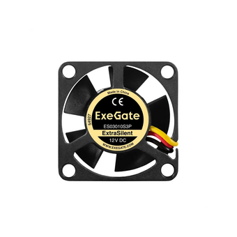  Вентилятор Exegate ExtraSilent ES03010S3P EX297008RUS 12B DC (30x30x10 мм, Sleeve bearing (подшипник скольжения), 3pin, 10000RPM, 27dBA) 