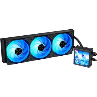  СВО XASTRA Octant LC360 ARGB BK Intel LGA LGA1851/1700/1200/115X/AM5/AM4 (4" LCD IPS screen, 3x120 ARGB FDB fan,TDP 315W, black 