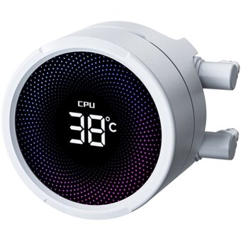  СВО XASTRA Equ LQ360 ARGB WH Intel LGA LGA1851/1700/1200/115X/AM5/AM4 ( 3x120 ARGB fan, Matrix Screen 2.6", white) Ret 