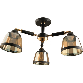  Люстра HIPER Lokko H199-3, 3х60Вт, черный 