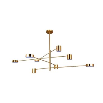  Люстра HIPER Abby H831-1, 8х6Вт, 4000К белый нейтральный золото 