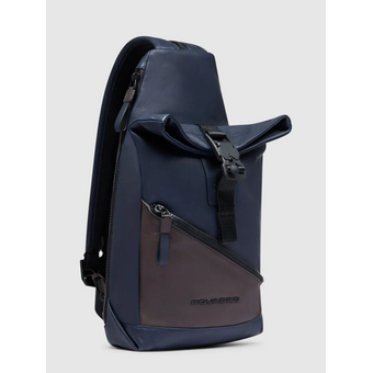  Рюкзак слинг Piquadro Harper CA6784AP/BLUTM синий натуральная кожа 