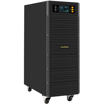  ИБП Exegate PowerExpert TL-575-6kVA.240V.LCD.AVR.T.USB.RS232.SNMP EX296952RUS 6000VA/6000W, On-Line, PF=1, LCD, клеммы, RS232, USB 