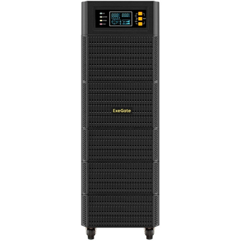  ИБП Exegate PowerExpert TL-575-6kVA.240V.LCD.AVR.T.USB.RS232.SNMP EX296952RUS 6000VA/6000W, On-Line, PF=1, LCD, клеммы, RS232, USB 