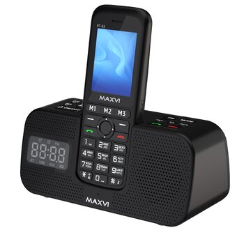  Мобильный телефон Maxvi RT-03 blue + док-станция 