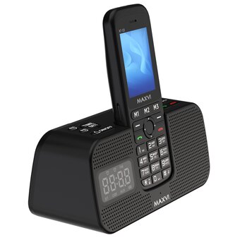  Мобильный телефон Maxvi RT-03 blue + док-станция 