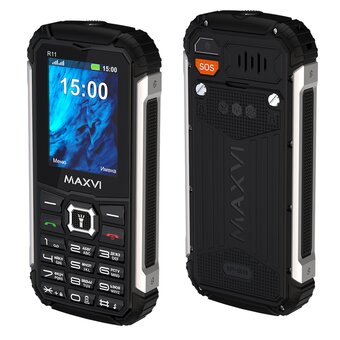  Мобильный телефон Maxvi R11 black 
