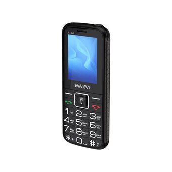  Мобильный телефон Maxvi RT-04 black + док-станция 
