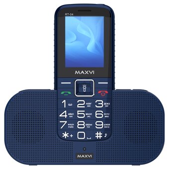  Мобильный телефон Maxvi RT-04 blue + док-станция 