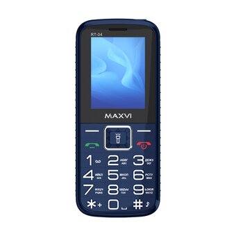  Мобильный телефон Maxvi RT-04 blue + док-станция 