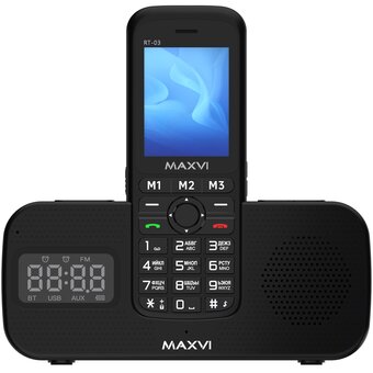  Мобильный телефон Maxvi RT-03 blue + док-станция 