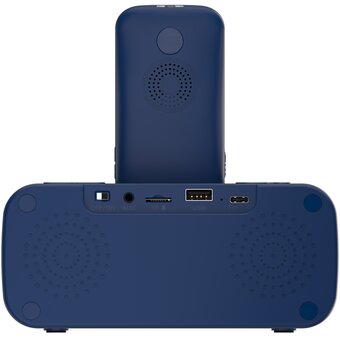  Мобильный телефон Maxvi RT-03 black + док-станция 