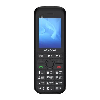  Мобильный телефон Maxvi RT-03 blue + док-станция 