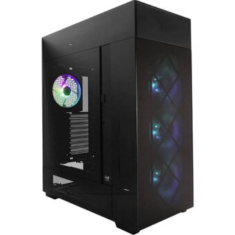  Корпус In-Win Modfree Deluxe (IW-CS-MFDELU-BLK), без БП, Full-Tower, TG, 4x140mm ARGB, 2xUSB-A 3.0 + 1xUSB-C 3.2, E-ATX, ATX, mITX Black 