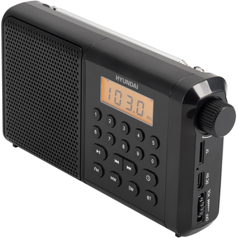  Радиоприемник Hyundai H-PSR115 черный 
