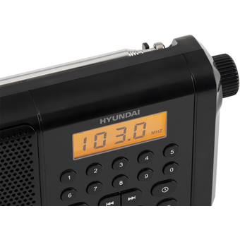  Радиоприемник Hyundai H-PSR115 черный 