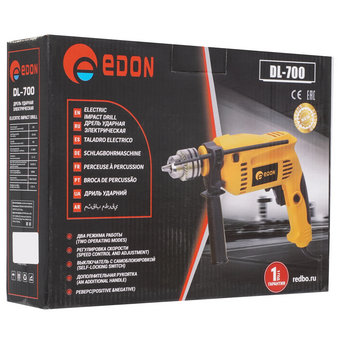  Дрель ударная Edon DL-700 