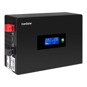  ИБП Exegate IdealSine SR-1000.LCD.2SH EX295993RUS инвертор, синус, для котла, PF-1, настенный 1000VA/1000W, чистая синусоида 