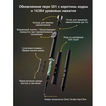  Графический планшет-монитор PARBLO Coast16 Pro Gen 2 черный 