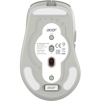  Мышь беспроводная Acer OMR503 (ZL.MCE11.01C) светло-серый 