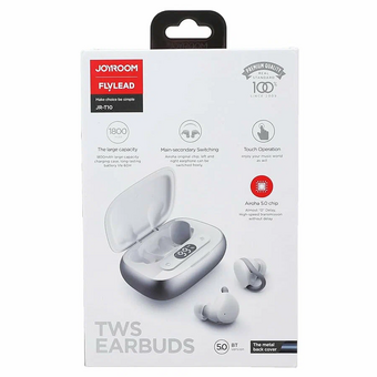  Беспроводные TWS наушники JOYROOM JR-T10 Binaural Bluetooth, белый 