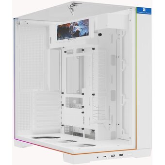  Корпус Thermalright TR-A70 Vision White (TRA70VW) / TG / ARGB Strip / 9.16'' LCD screen / USB Type-C / W/O fans / ATX 