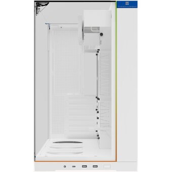  Корпус Thermalright TR-A70 Vision White (TRA70VW) / TG / ARGB Strip / 9.16'' LCD screen / USB Type-C / W/O fans / ATX 