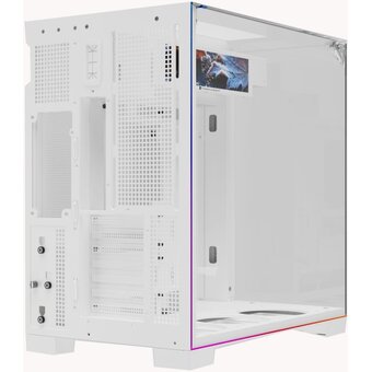  Корпус Thermalright TR-A70 Vision White (TRA70VW) / TG / ARGB Strip / 9.16'' LCD screen / USB Type-C / W/O fans / ATX 