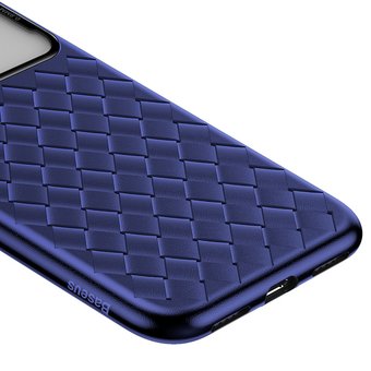  Чехол Baseus Glass & Weaving для iPhone XS Max 6.5inch синий 