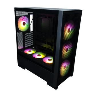  Корпус XASTRA A700 7ARGB-C10-UC Black (A700-1FA36A-4FL14A-C10-UC) ATX/Mesh/1x360mm+4x140mm ARGB PWM fans/Argb+PWM HUB 10port/Type-C 