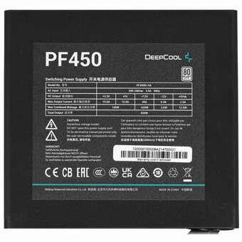  Блок питания Deepcool Gamerstorm PF450 (R-PF450D-HA0B-WDEU) 450W Black 