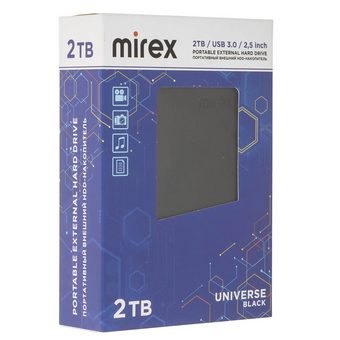  Внешний HDD Mirex Universe Black 2TB (13630-UHDUVB20) 