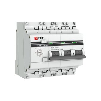  Дифавтомат EKF АД-32 PROxima (DA32-20-100S-4P-pro) 