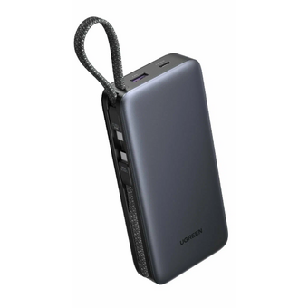  Внешний аккумулятор UGREEN PB528 (55985B) 30W 20000mAh with Built-in Cable серый космос 