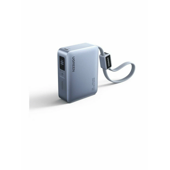  Внешний аккумулятор UGREEN PB584 (75173B) Fast Charging 5000mAh USB-C 33W со встроенным кабелем USB-C голубой 