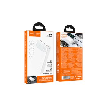  Аккумулятор внешний HOCO J154A Victorious 20000mAh, PD/QC/FCP/AFC/SCP белый 