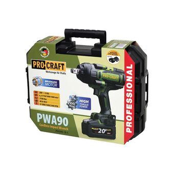  Гайковерт PROCRAFT PWA90 (PWA90-1b-c) АКБ 8Ач + ЗУ 