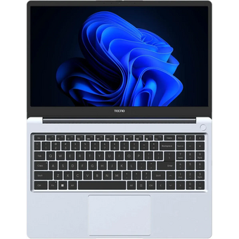 Ноутбук TECNO Megabook K15S K15SFA (4894947110795-Win11) Ryzen 7 7735HS 16Gb SSD 1Tb AMD Radeon Graphics 15,6 FHD IPS Cam 70Вт*ч Серебристый 