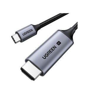  Кабель UGREEN CM565 (35596) USB-C to HDMI 8K 60Hz Cable 1,5м серый космос 