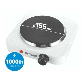 Кухонная плита OPTIMA OS-111W белый 